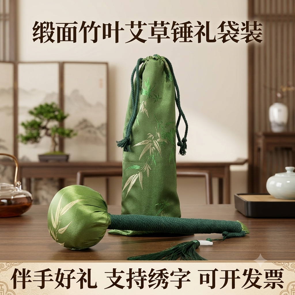 Mugwort Hammer Gift Bag, Teacher's Day Gift, Moxibustion Hammer DIY Material Kit, Health Hammer, Gift for Elders, Wholesale