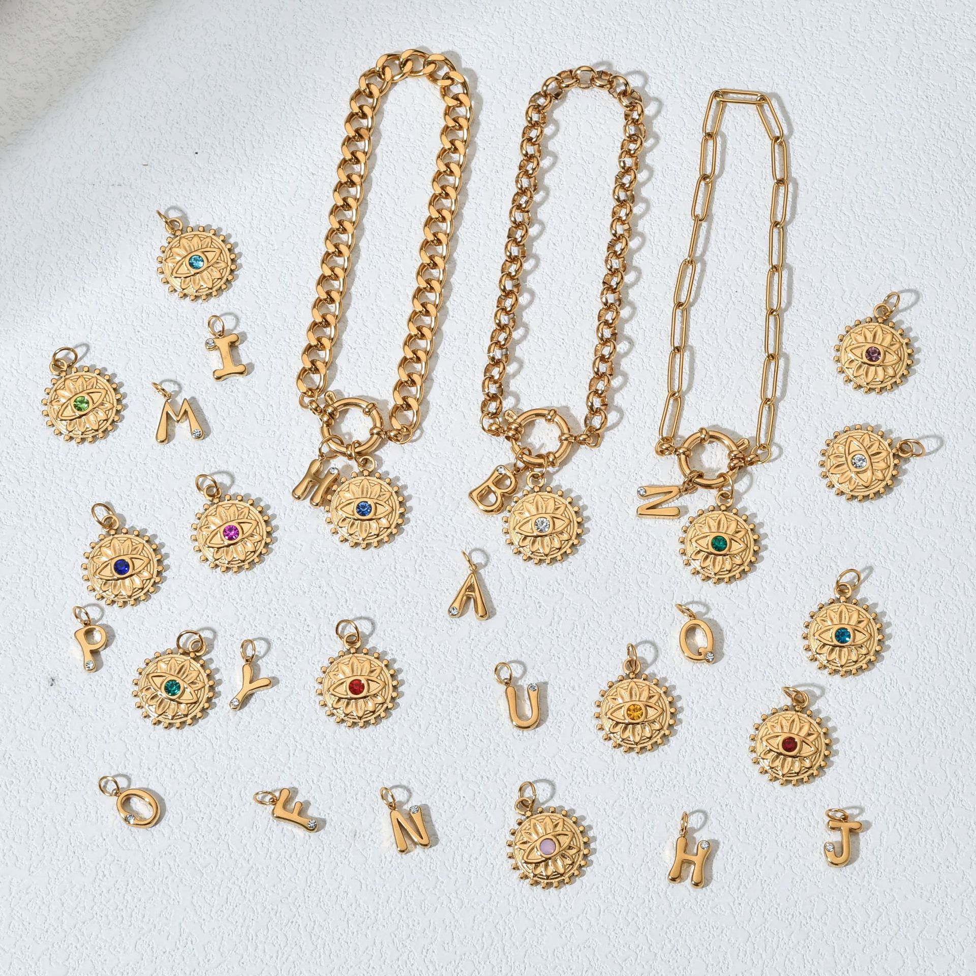 2g Weight Pendant, Chain Jewelry Making Type Charms Classification 1 Piece Quantity 304 Stainless Steel Material Letter Pattern All Seasons Season Polished Finish Plating Design Simple Style, Classic Style Style 1 Piece 304 Stainless Steel Letter Polished Pendant Chain Charms 无