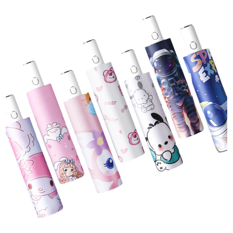 Anti-Rebound Children's Umbrella for Boys and Girls, Primary School Students, Lightweight, Rain or Shine, Folding, Fully Automatic