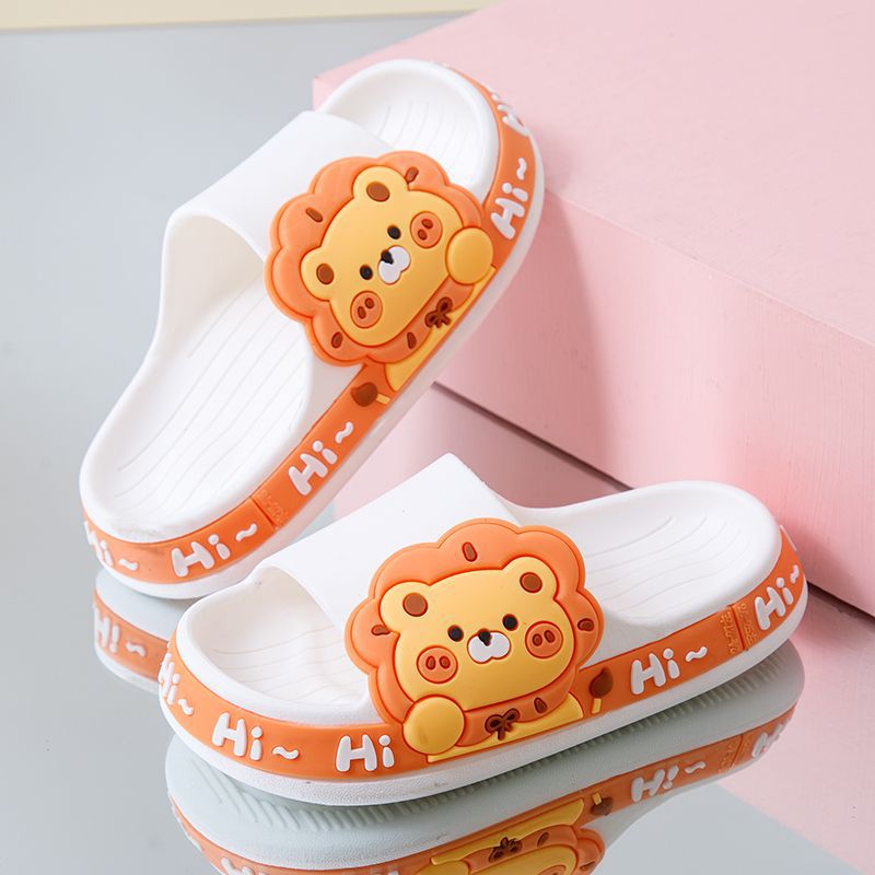 2023 New Summer Children's Slippers for Older Children, Home and Indoor Non-slip, Foot-melting Soft Sole, Suitable for Middle and Primary School Students, Boys' Cool Slippers
