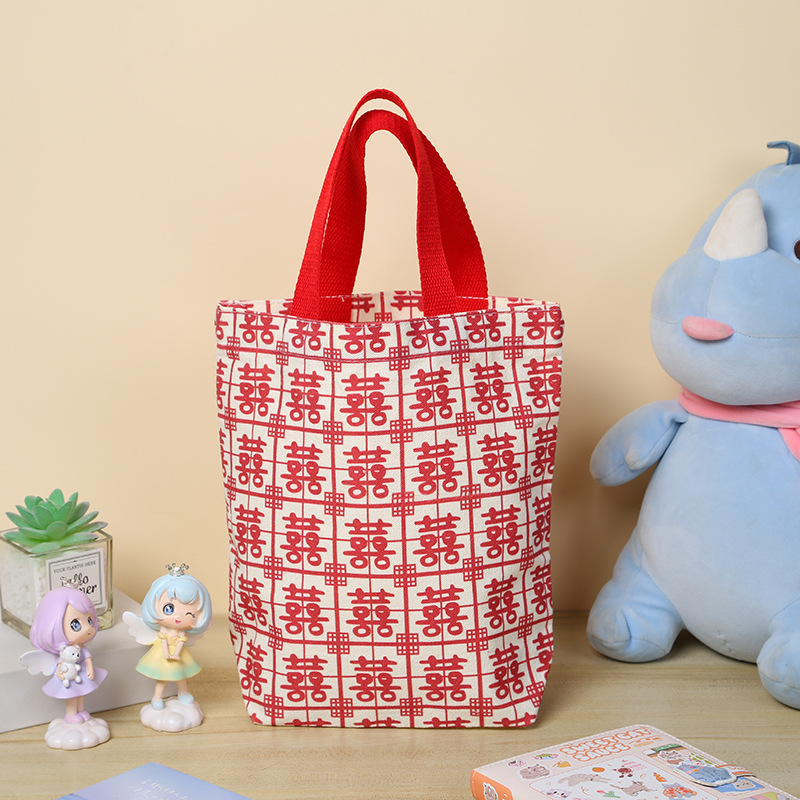 Bolso de lona de recuerdo para niños Bolso de regalo de cumpleaños para niños de escuela primaria Bolso de regalo de regalo de jardín de infantes