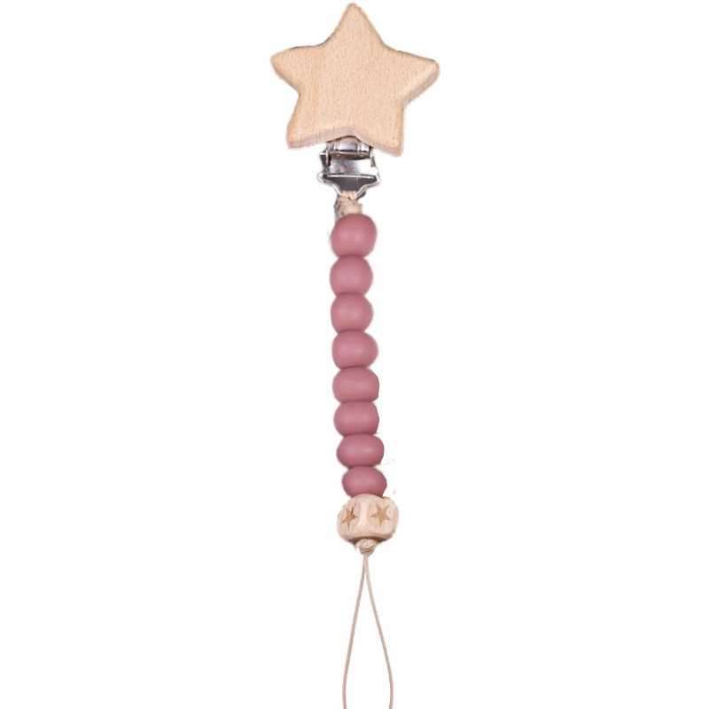 Silicone children's pacifier, lanyard holder, print