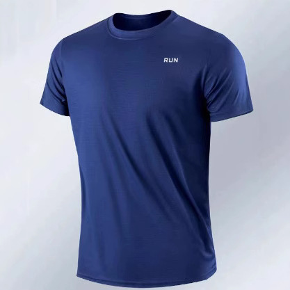 RUN Small Letter Gym Sports Running Big Will Simple New Vitality Casual Cool Breathable Short-sleeved Shirt