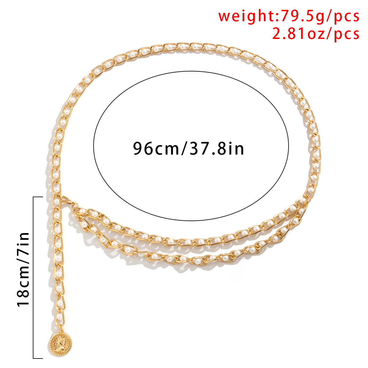 Simple Style Geometric Alloy Layered Plating Women's Chain Belts display picture 6