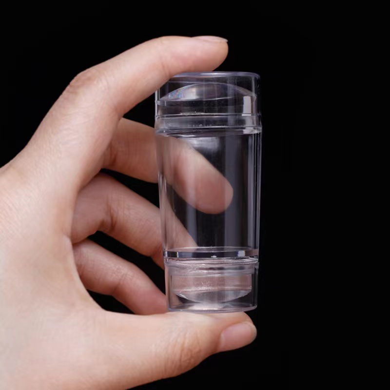 Manicura transfronteriza nueva cabeza simple y doble de silicona transparente con tapa sello de giro francés conjunto completo de herramientas de impresión de uñas DIY