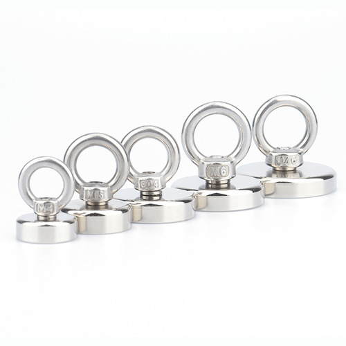 Powerful salvage magnet, magnetic salvage pot, magnetic salvage artifact, NdFeB lifting ring, round salvage strong magnet