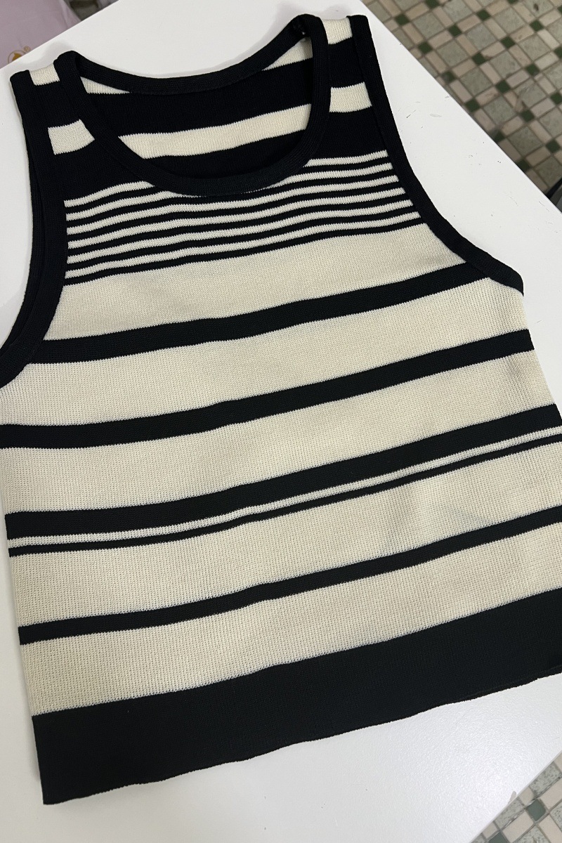 Damen Strick Camisole Weste Mit Breiten Trägern Für Sommer_voghion.com