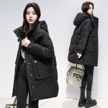 欧雅羽鹿羽绒服女中长款2025冬季新款加厚可脱帽外套90白鸭绒正品