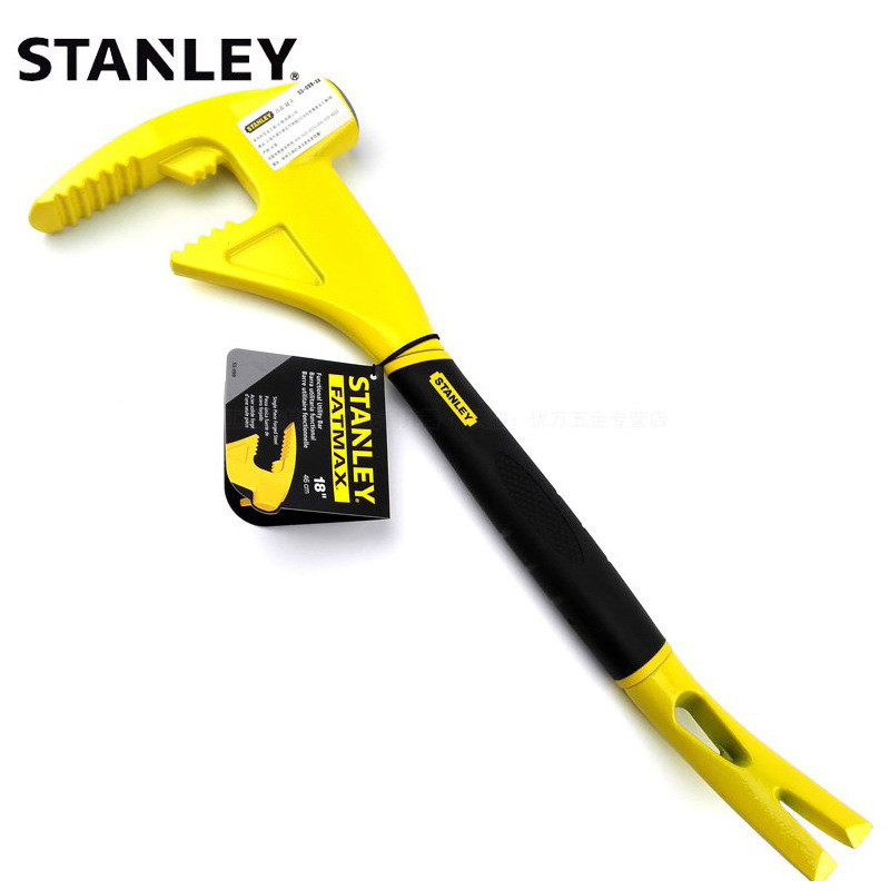 美国史丹利敲撬劈弯多功能锤子64oz 撬棒起钉消防抢险锤55-099-22