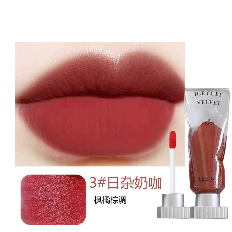 Блеск для губ (LEE INIO) Ice Cube Velvet, прозрачный пигмент, набор из 6 оттенков
