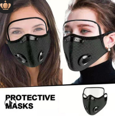 Cross-Border Popular Cycling Protective Mask with Filter, Outdoor Running Sports Dustproof and Warm Face Mask with Detachable Lens