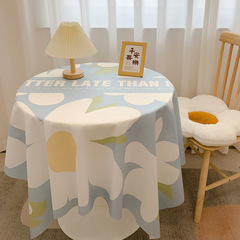 Velvet tablecloth ins style Finnish flower high-end internet celebrity photo decorative cloth student desk coffee table mat table cloth