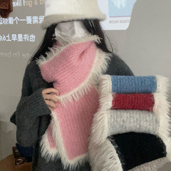 女性の甘い妹 ~ 秋冬の高級感はウールのマフラーを含みます。