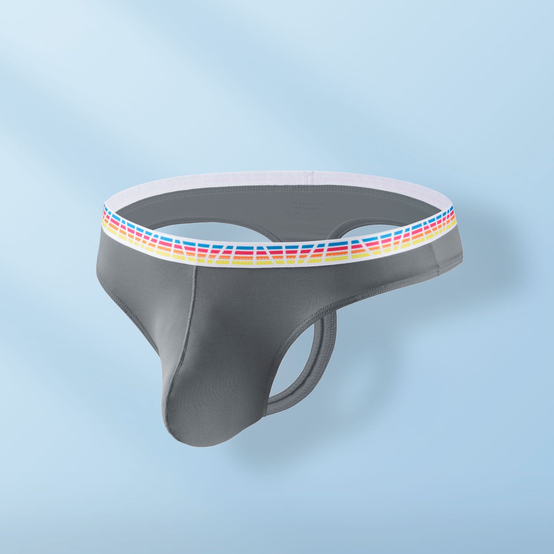 Cross-Border Nylon Men's Thong Ice Silk Low-Rise Solid Color Underwear Quick-Drying Breathable Factory Direct Delivery Tight-Fitting