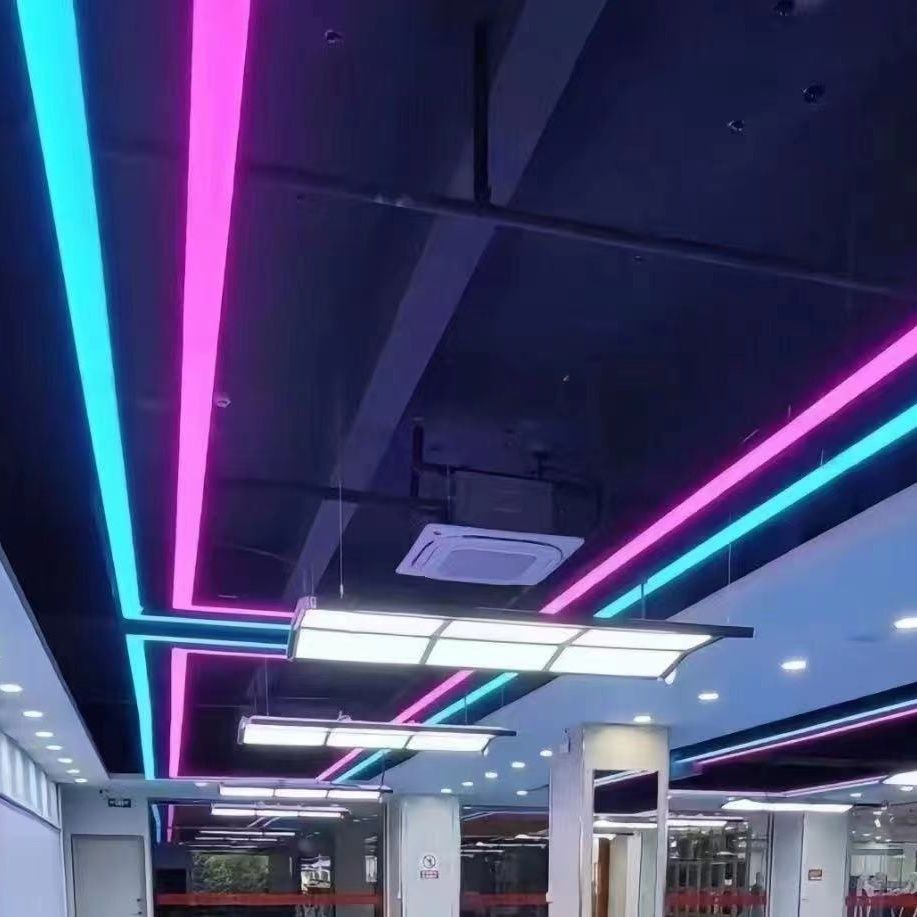 LED strip lights for billiard halls, gyms, supermarkets, and internet cafes – ultra-bright ambient lighting.