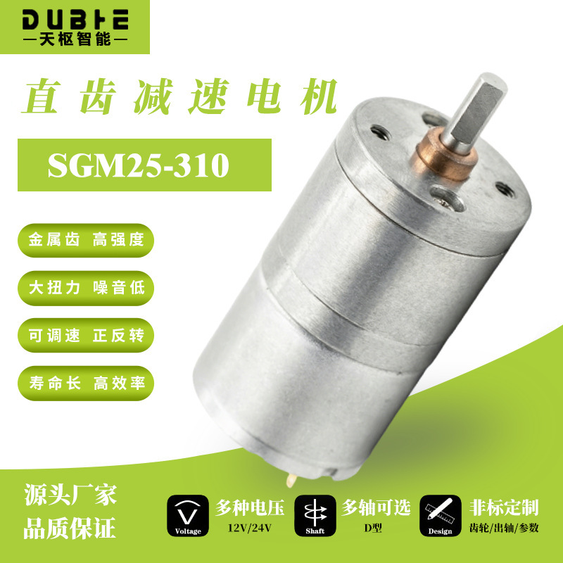 Sgm25-310 Micro Dc Reduction Motor 6V 12V Smart Car Smart Home Speed Reduction Motor