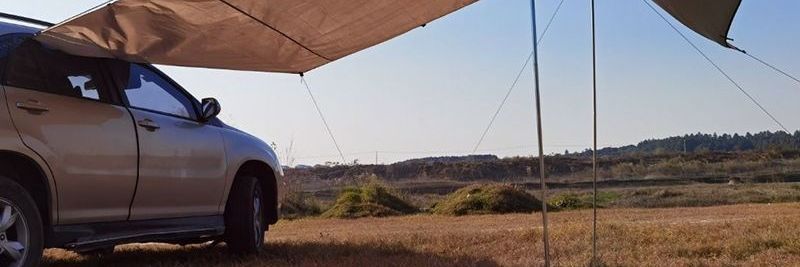 Rainproof and sunproof car side tent, outdoor camping tent for cars, SUV side tent, camping canopy