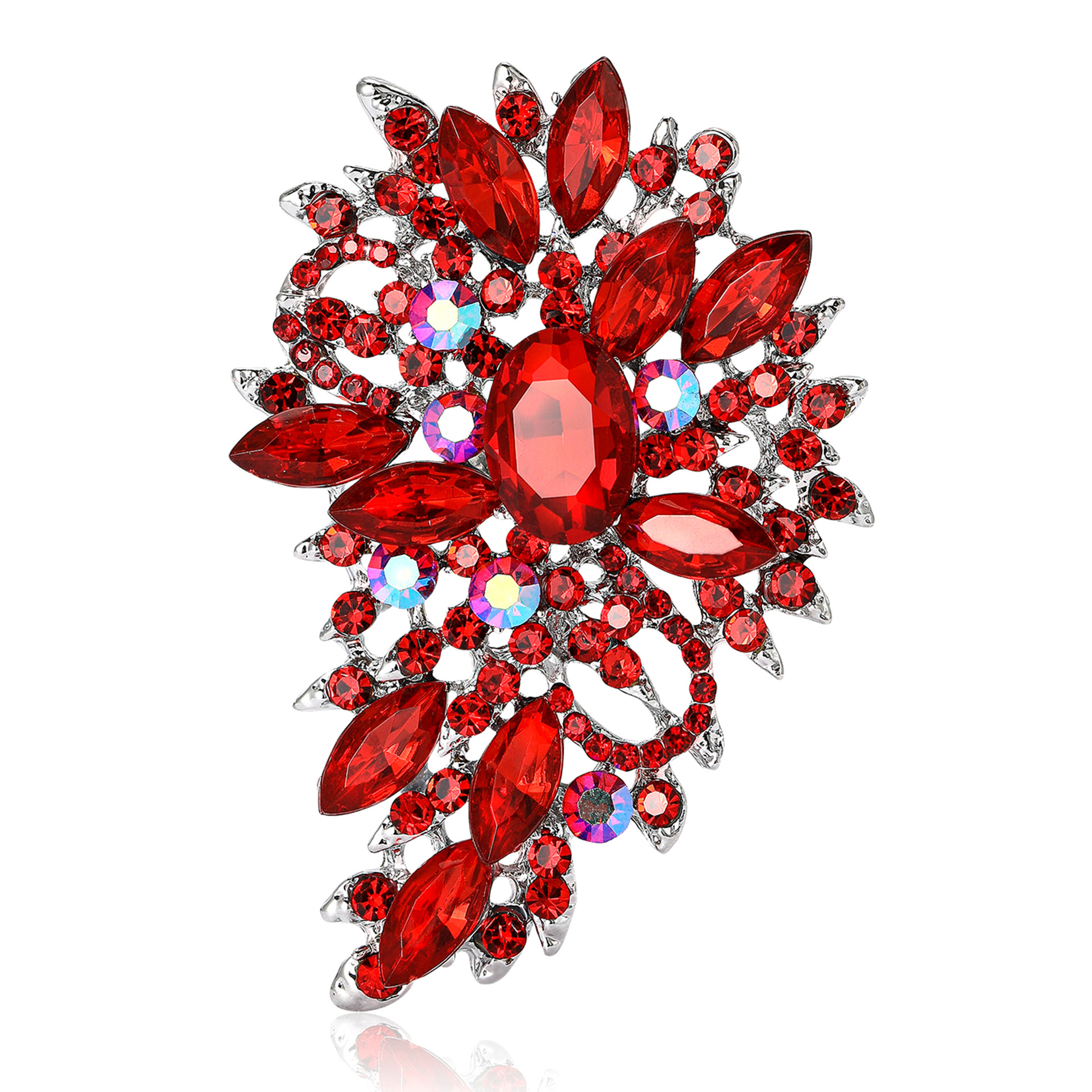 Spilla vintage da donna oro argento perla cristallo farfalla pin_voghion.com