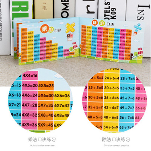 Cross-border primary school students' 99 multiplication card 99 formula table early education division addition and subtraction education institution kindergarten teaching aids