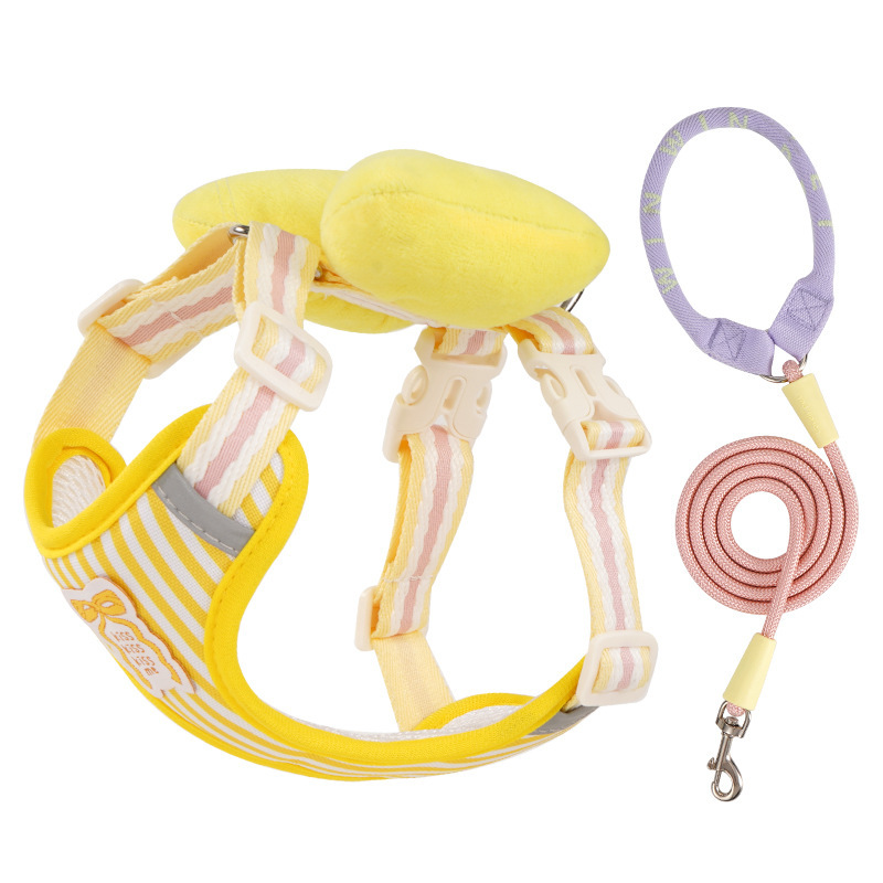 Yellow - Bow chest and back+1.5m round rope