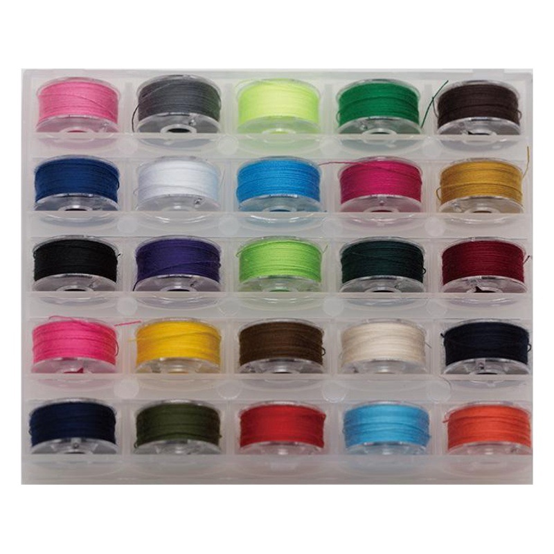 Cilindro de cerradura de bobina de plástico 2518P universal multifuncional máquina de coser de bobina transparente bobina engrosada suministro directo de fábrica