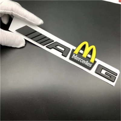 McDonald's car stickers, Mercedes-Benz C-Class, Car logo - standard-amg