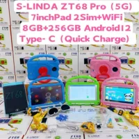 Планшет ПК S-LINDA ZT68Pro, 7-дюймовый детский планшет с функцией звонка, SIM + Wi-Fi
