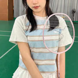 日系复古条纹polo衫短袖男女夏季潮牌棉质学院风休闲圆领T恤上衣