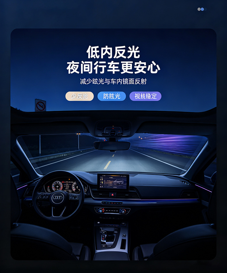 Car Heat Insulation and Explosion-Proof Film, Full Car Glass Set of Films, Sun Protection and Cooling, High-Definition Anti-Glare Optical Solar Film