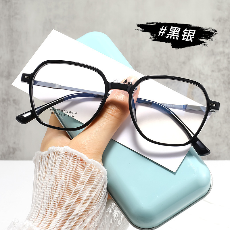 Danyang Glasses Small Face Plain Polygonal Glasses Frame Women's White Proximity Glasses Frame Eye Frame B2169L