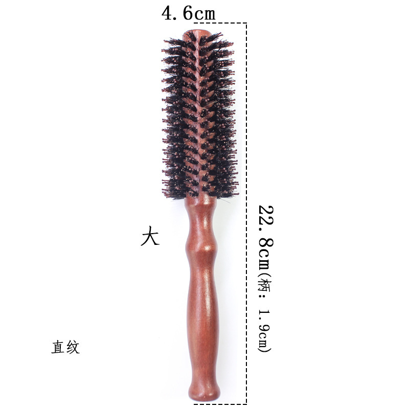 高品質の豚のたてがみの巻き髪の櫛のたてがみの静電気防止の形の木の櫛の葫芦の柄の髪の巻き髪の櫛の卸売り|undefined