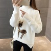 2022 new pattern sweater Easy Exorcism Base coat thickening Sweater fashion Mink like Western style Autumn and winter