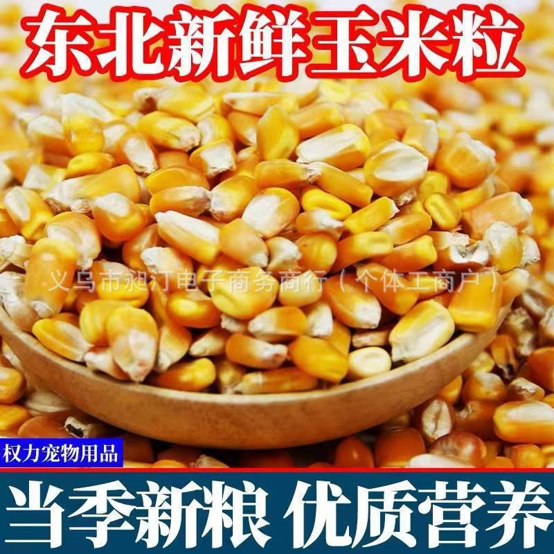 24-Year New Northeast Large Corn Kernels 5kg for Feeding Chickens, Ducks, Pigeons, Fishing, and Brewing; New Grain Dry Corn Kernels for Pigeon Feed