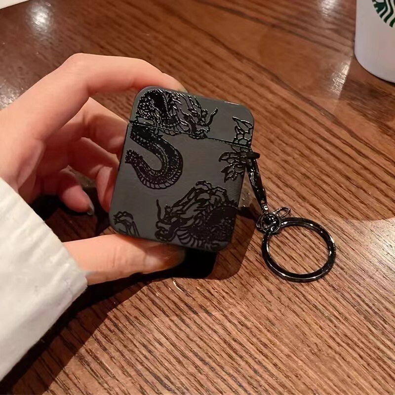 Chinese Style Dragon Suitable for AirPods Pro2 Protective Shell Apple Wireless Bluetooth Headset AirPods 4Th Generation Trend Chinese Style Dragon Suitable for AirPods Pro2 Protective Shell Apple Wireless Bluetooth Headset AirPods 4Th Generation Trend