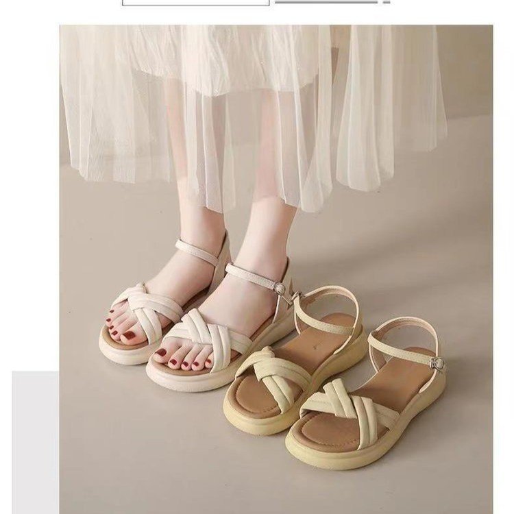 Quality Shoes Women's Outdoor Wear, Summer New Fairy-style, Single-strap Buckle, Suitable For Commuting, French Style, To Be_vogvips.com
