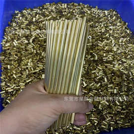 东莞H65黄铜毛细管薄壁管 切割无毛刺小铜套电极铜圈批发