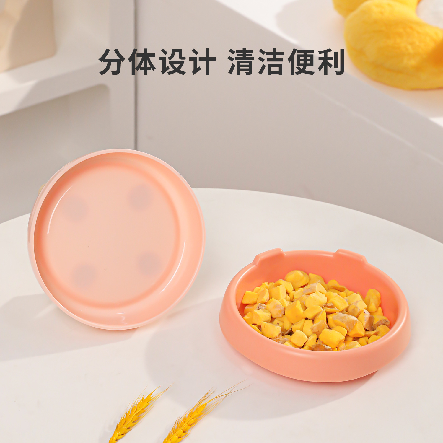 Tazón para gatos de acero inoxidable Z Tazón de comida para gatos de gran calibre Tazón de agua para perros y gatos anti-volcado Tazón de alimentación para mascotas Lote transfronterizo