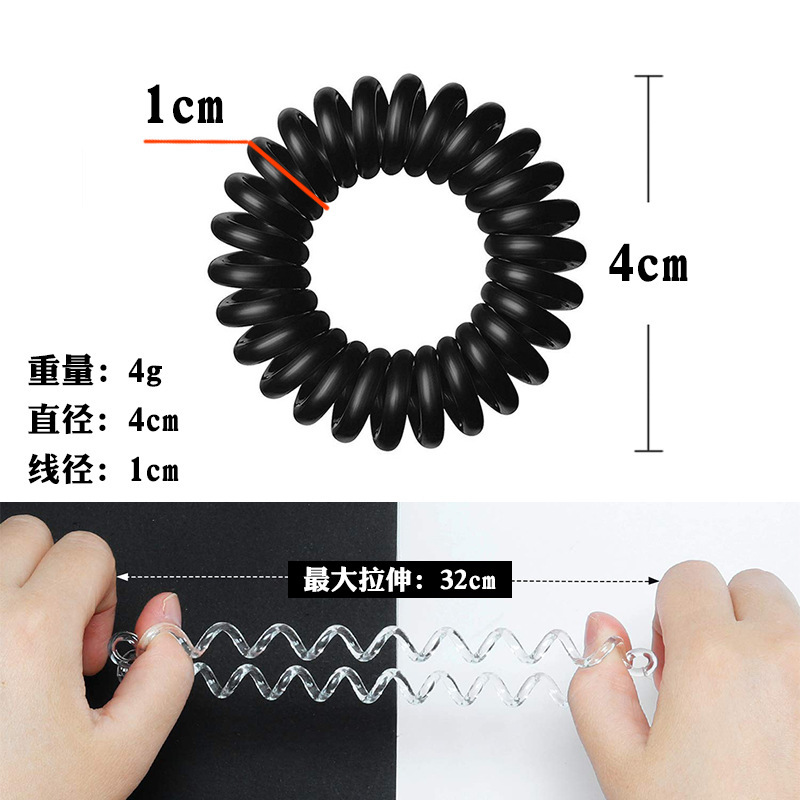 Amazon限定 1.7cm 高弾性、厚くて耐久性のある女性用ヘアロープセット|undefined