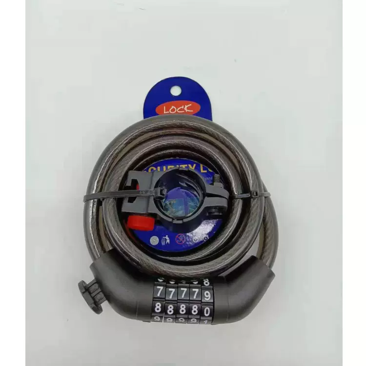 自行车锁防盗密码锁五位密码锁圈锁山地车密码锁骑行用品装备配件