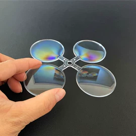 棱镜、透镜;其他有机玻璃;放大镜