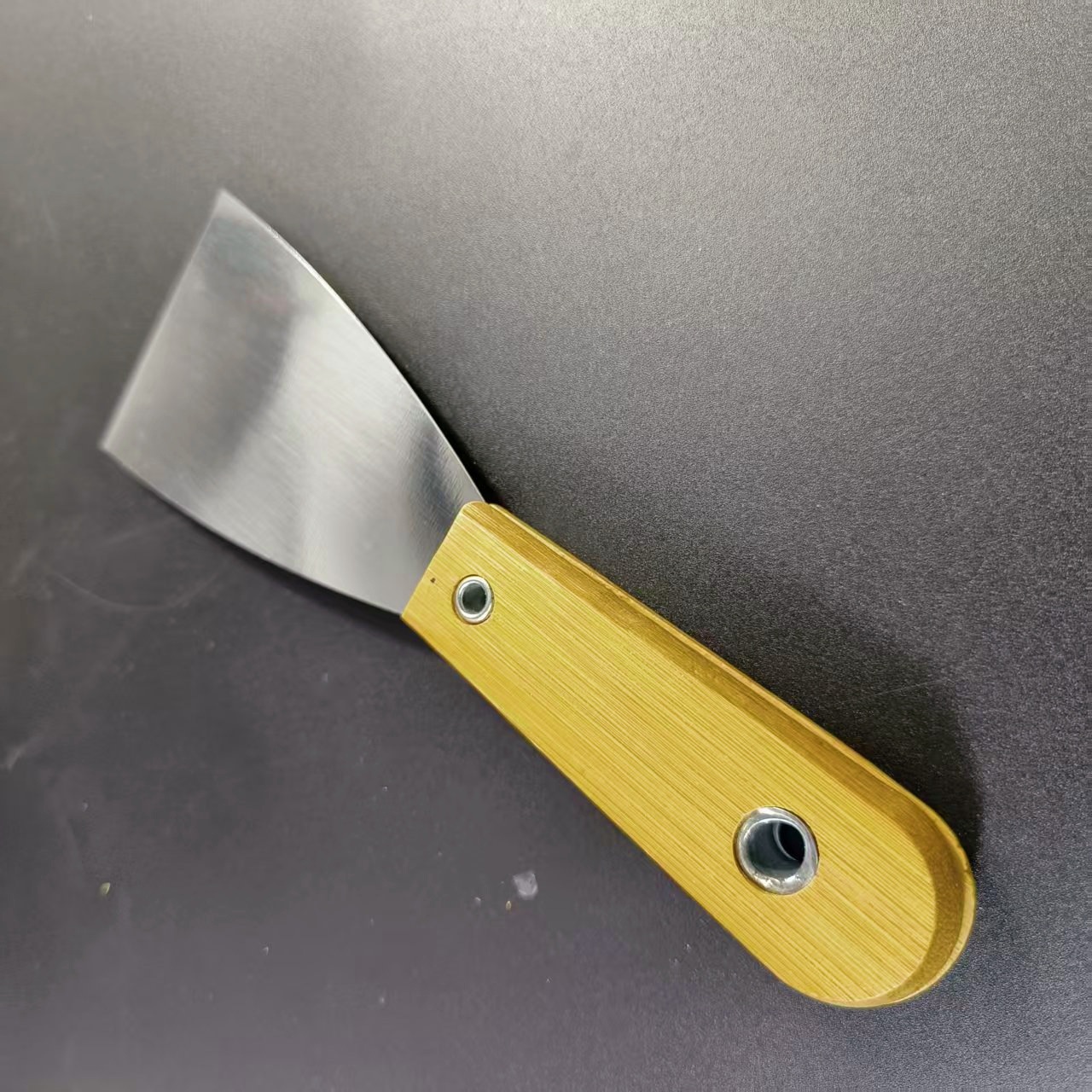 Cuchillo de masilla de acero inoxidable de dos colores cuchillo de masilla de goma cuchillo de raspa cuchillo de lote cuchillo de plástico cuchillo de masilla de alta dureza espejo