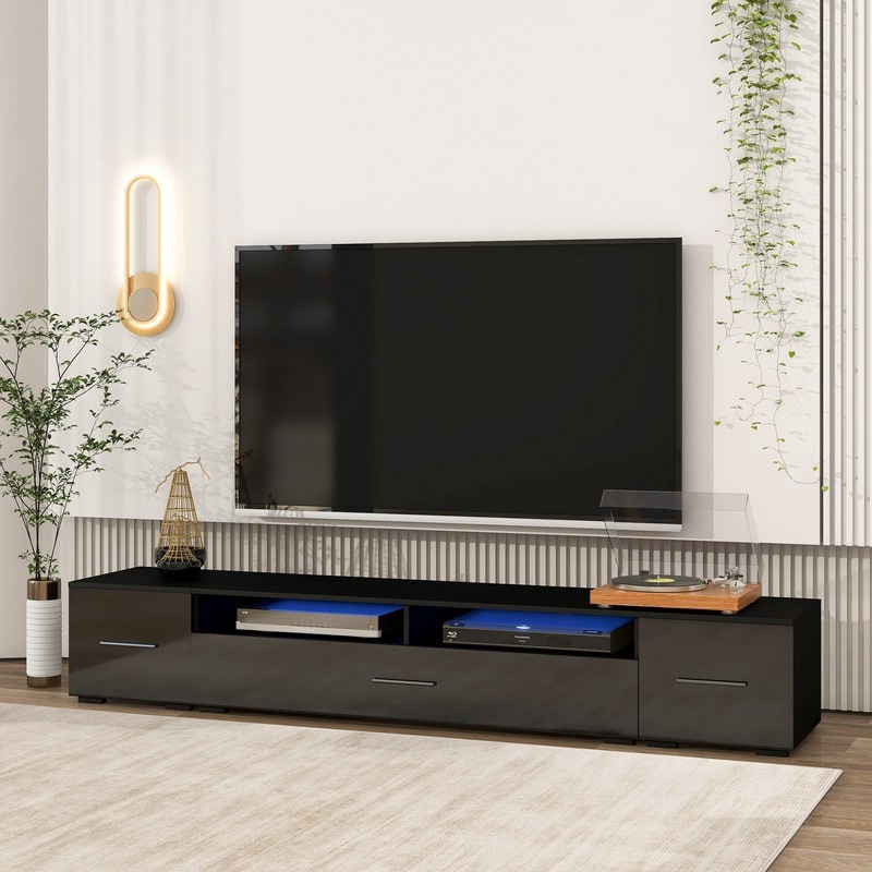 Moderno minimalista dormitorio TV gabinete sala de estar piso gabinete color sólido con luz hogar europeo simple piso TV gabinete