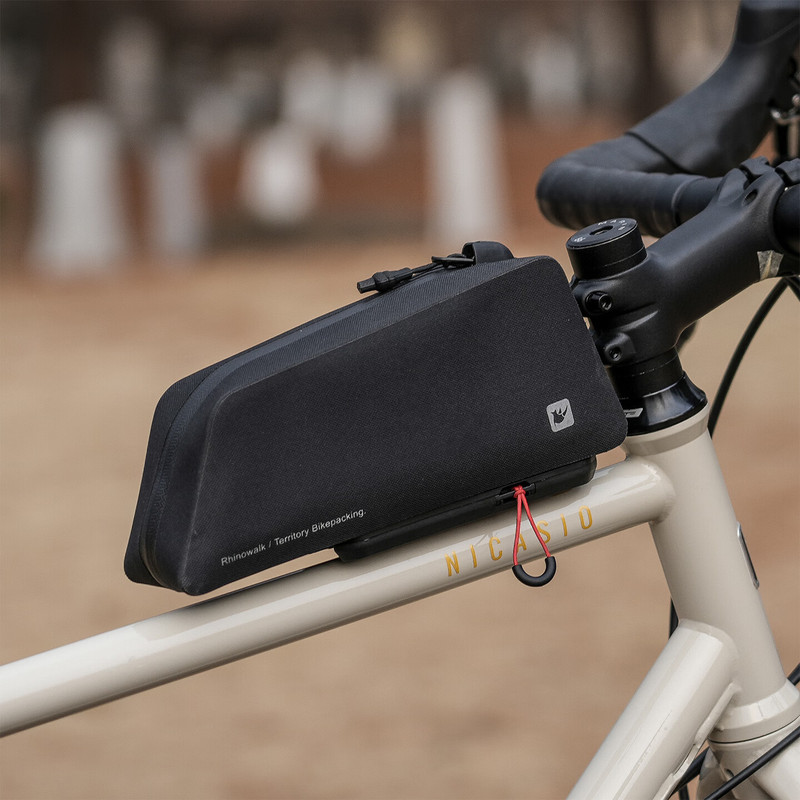 Rhinowalk Bicycle Bag Front Frame Bag Cycling Bag Waterproof Quick-Release for Road and Mountain Bikes