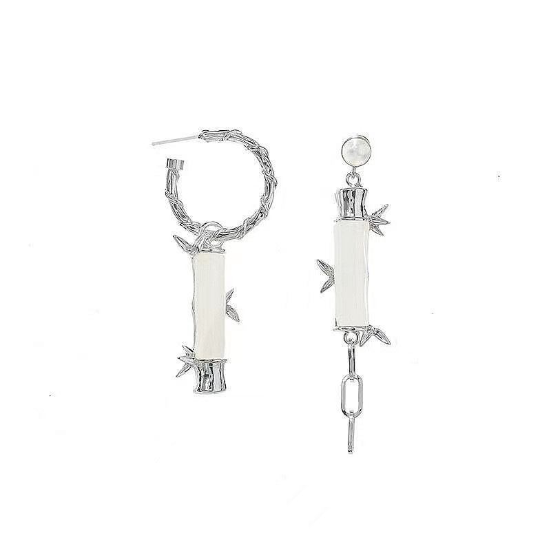 Fashion Geometric Alloy Plating Resin Earrings display picture 3