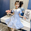 Cotton dress, uniform for kindergarten, bodysuit for elementary school students, long skirt