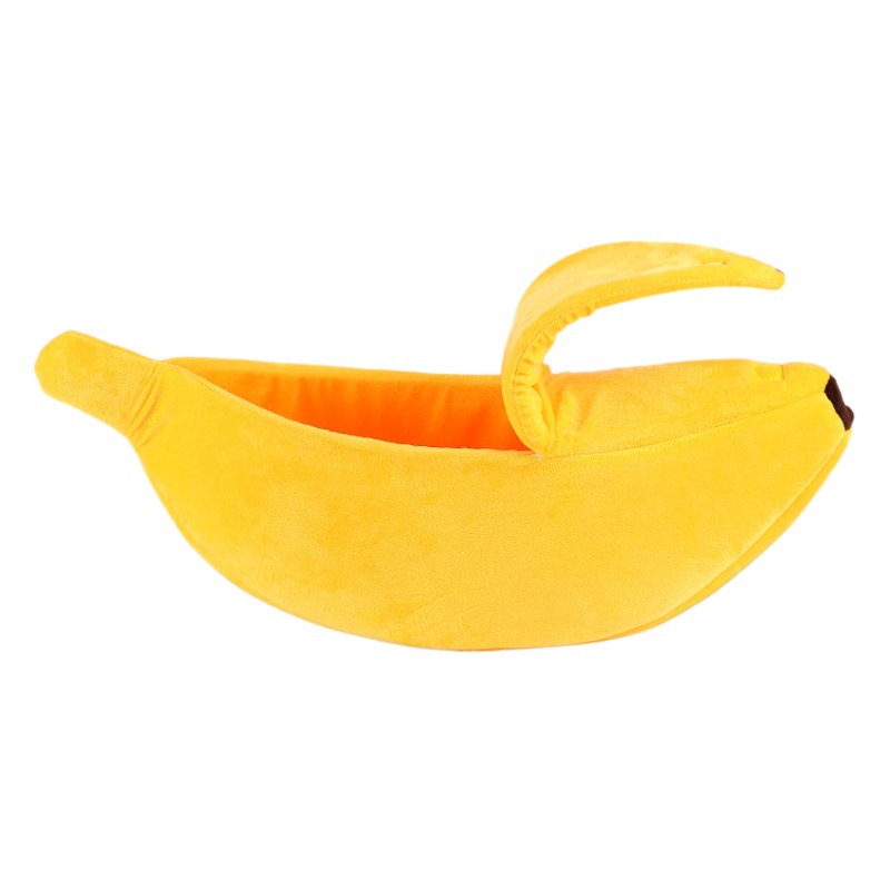 Transfronterizo nuevo Amazon creativo de dibujos animados perrera gato nido cuatro estaciones universal invierno cálido lavable mascota nido de plátano