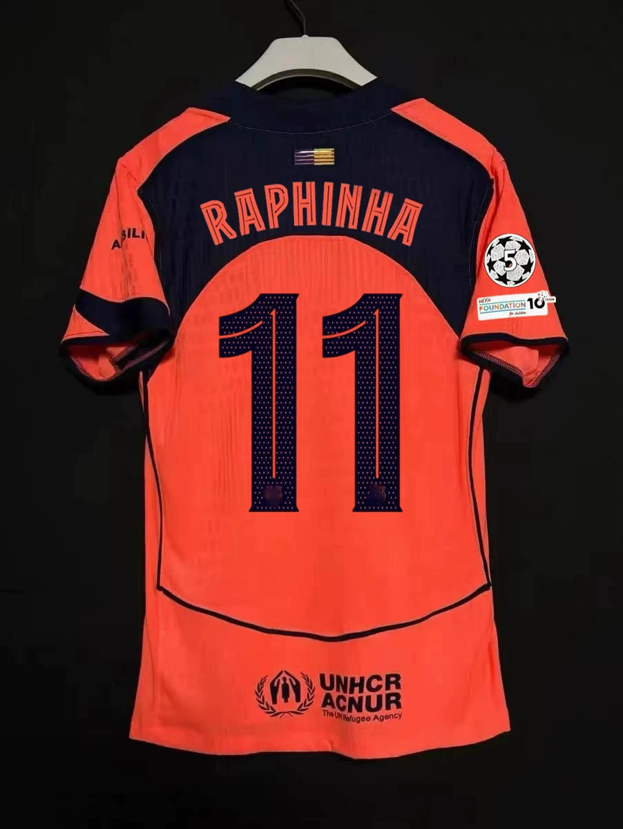 Игровая футболка Barcelona player version, домашняя и выездная, с возможностью нанесения номера, размеры S–2XL