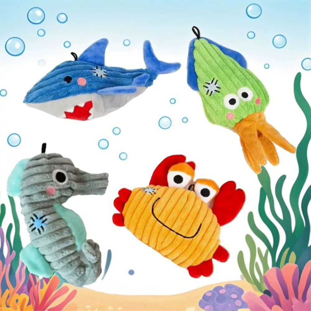 Feiqi имитация животного вельвета, устойчивая к укусам, чистка зубов и звуковые игрушки для собак, щенки, товары для больших собак