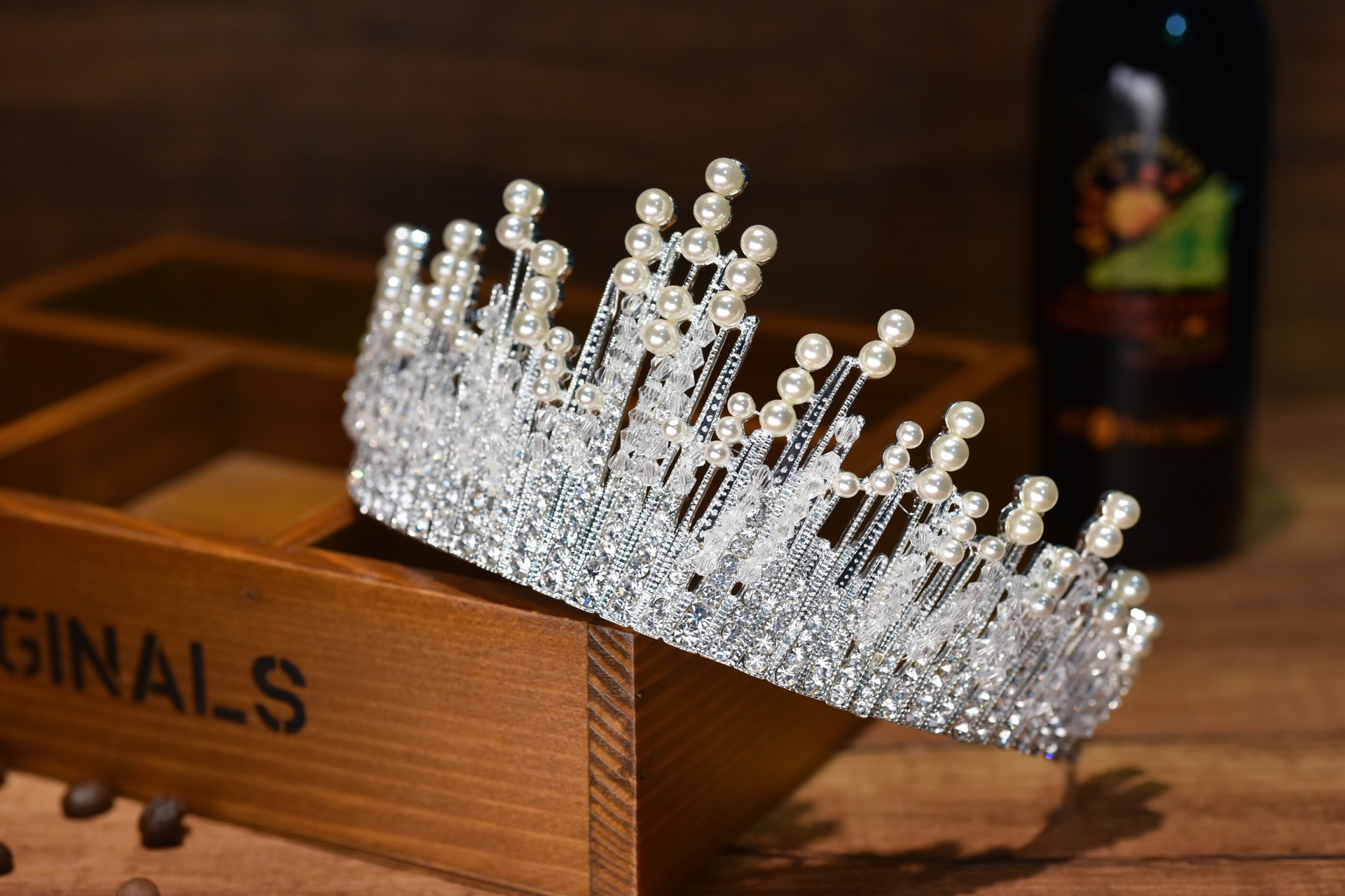 新娘皇冠發飾大氣頭飾婚禮婚紗王冠飾品女孩合金水鑽生日女配飾