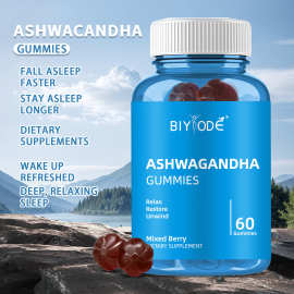 现货南非醉茄软糖跨境Ashwagandha Fudge维生素无糖小熊60粒批发
